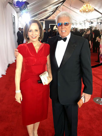 Mr & Mrs: The Baumgartners attended the Grammies for the  winning Florentine Opera's production of Elmer Gantry, which was recorded by Naxos Records