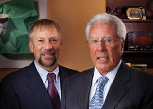 Don & John: Donald's son, John Baumgartner, President of PMC, shares a passion for the business. 